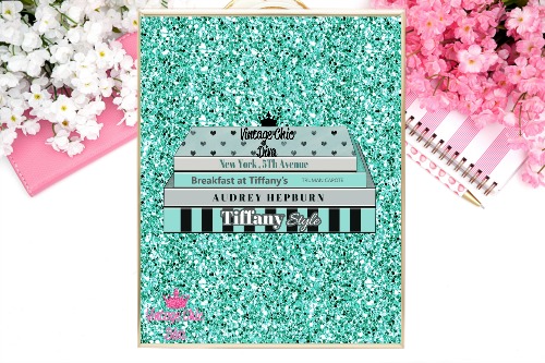 tiffany blue glitter background