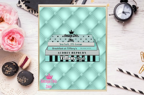 Tiffany Fashion Books Teal Tufted Background-