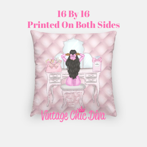 Vanity Fashion Girl4 Pillow Case-