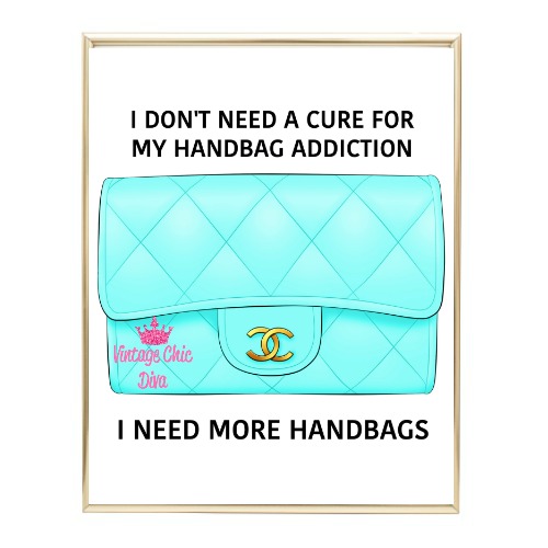 Aqua Glam Chanel Handbag16 Wh Bg-