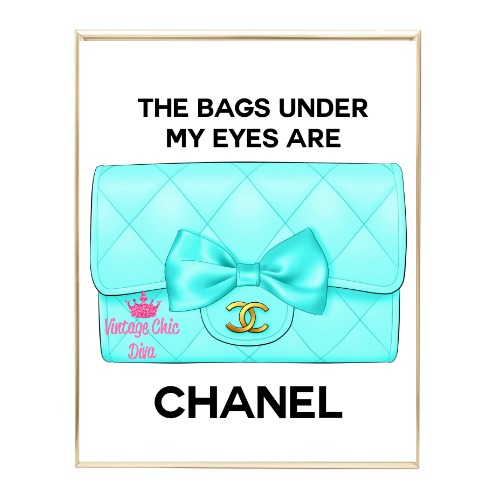 Aqua Glam Chanel Handbag7 Wh Bg-