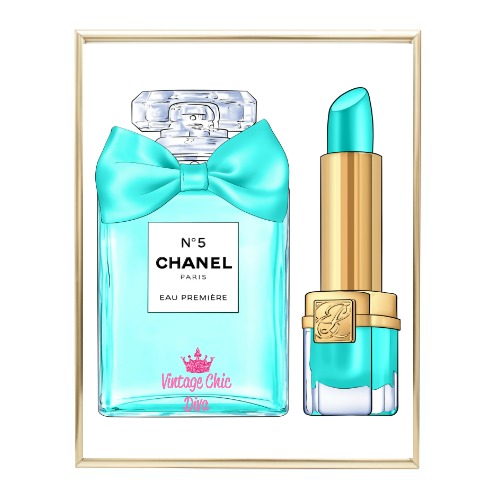 Aqua Glam Chanel Perfume Lipstick2 Wh Bg-