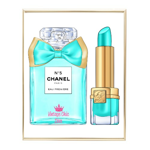 Aqua Glam Chanel Perfume Lipstick4 Wh Bg-