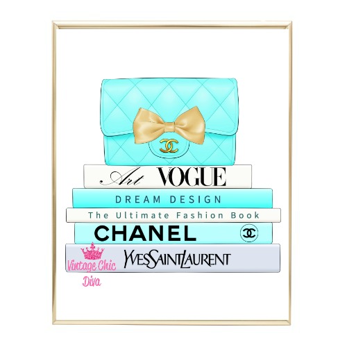 Aqua Glam Fashion Book Set3 Wh Bg-