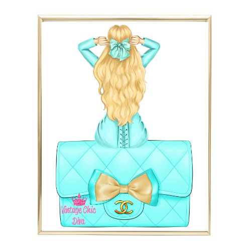 Aqua Glam Fashion Girl Set28 Wh Bg-