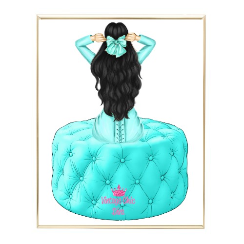 Aqua Glam Fashion Girl Set2 Wh Bg-