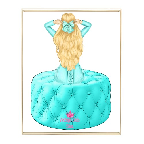 Aqua Glam Fashion Girl Set3 Wh Bg-