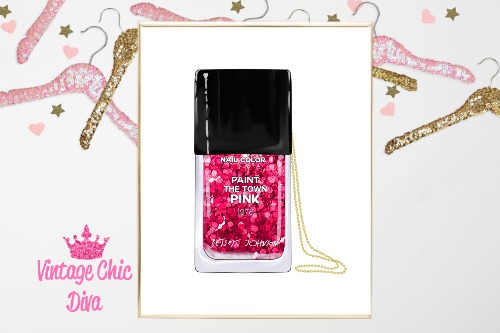 Betsey Johnson Nail Polish Purse White Background-