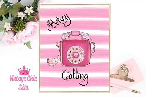 Betsey Johnson Pink Phone Purse Pink White Stripe Background-