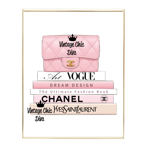 Pink Chanel Wall Art 