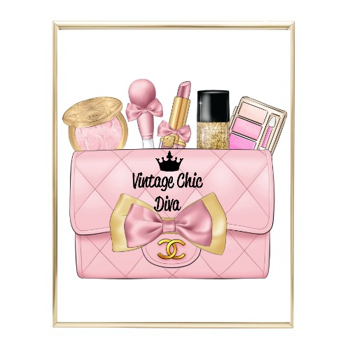 Blush Glam Chanel Handbag35 Wh Bg-