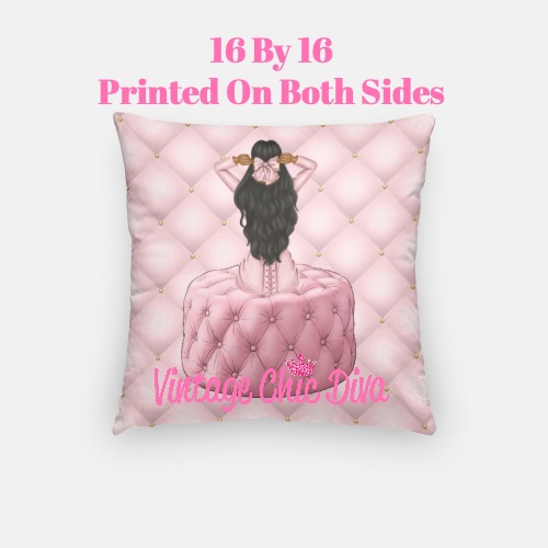 Blush Glam Fashion Girl4 Pillow Case-