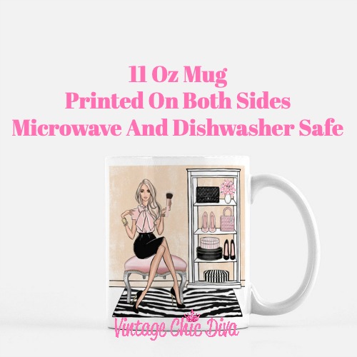Blush Makeup Girl Vanity14 Coffee Mug-