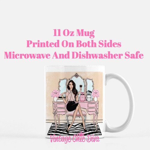 Blush Makeup Girl Vanity21 Coffee Mug-