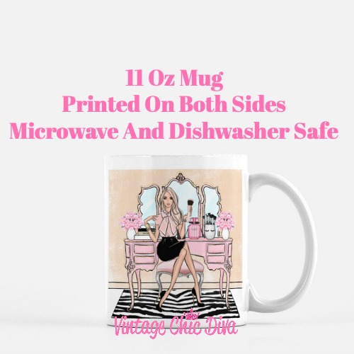 Blush Makeup Girl Vanity22 Coffee Mug-