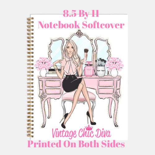 Blush Makeup Girl Vanity2 Notebook-