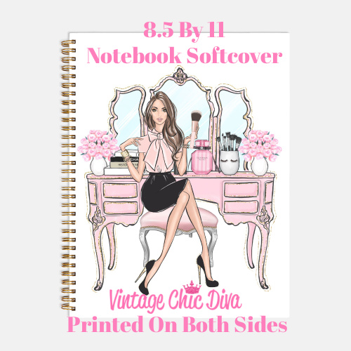 Blush Makeup Girl Vanity3 Notebook-