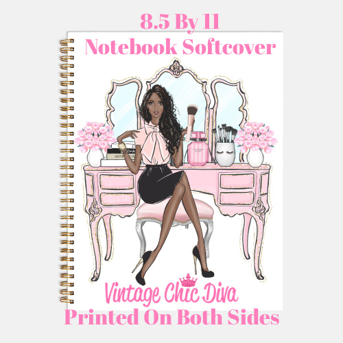 Blush Makeup Girl Vanity4 Notebook-
