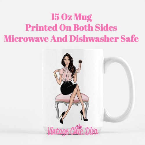 Blush Makeup Girl Vanity5 Coffee Mug-