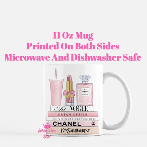 Blush Pink Chanel Starbucks Set11 Coffee Mug-