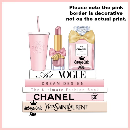 Blush Pink Chanel Starbucks Set13 Wh Bg-