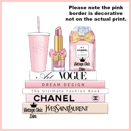 Blush Pink Chanel Starbucks Set14 Wh Bg-