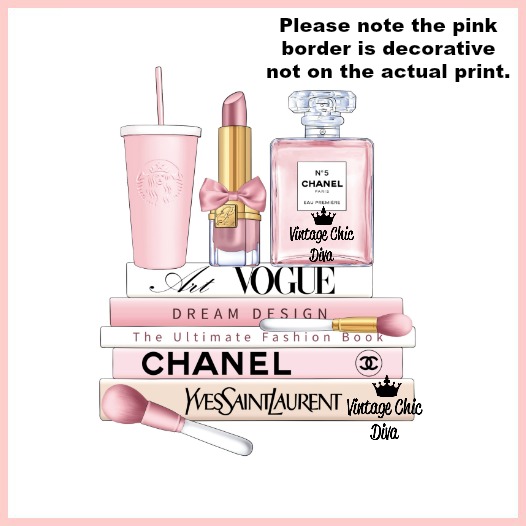 Blush Pink Chanel Starbucks Set16 Wh Bg-