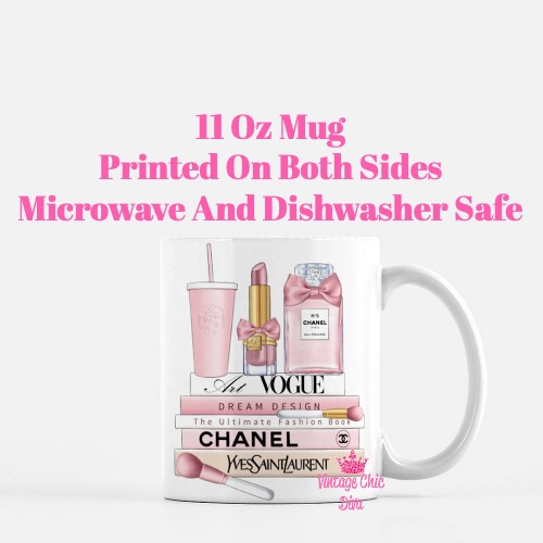 Blush Pink Chanel Starbucks Set17 Coffee Mug-