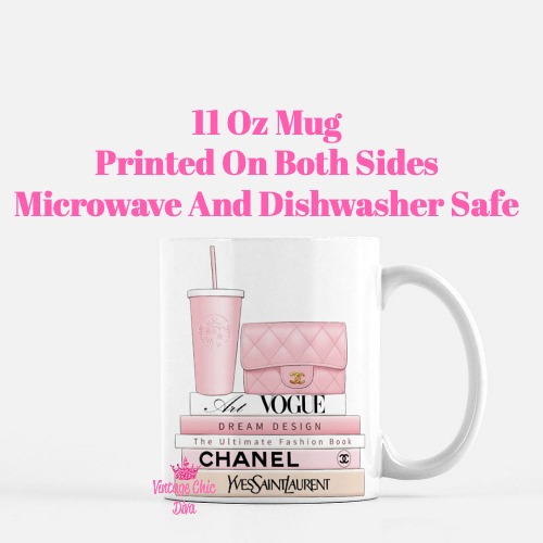 Blush Pink Chanel Starbucks Set1 Coffee Mug-