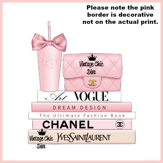 Blush Pink Chanel Starbucks Set21 Wh Bg-