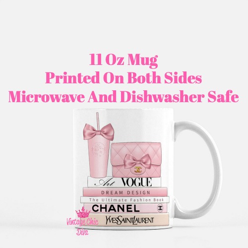 Blush Pink Chanel Starbucks Set22 Coffee Mug-