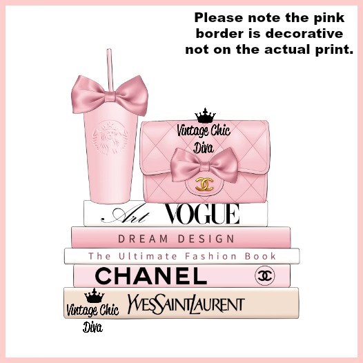 Blush Pink Chanel Starbucks Set22 Wh Bg-