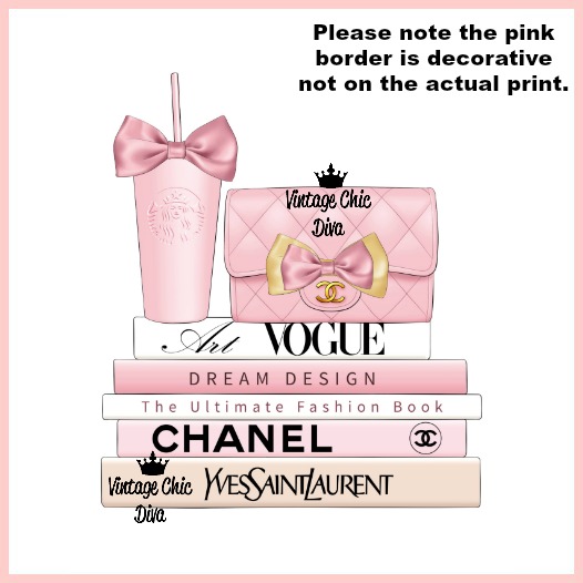 Blush Pink Chanel Starbucks Set25 Wh Bg-