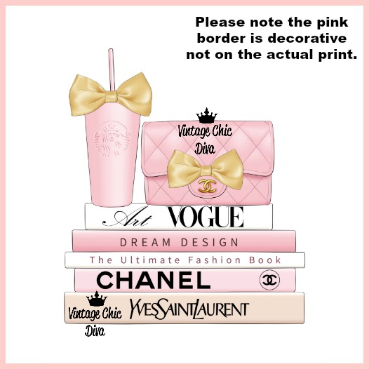 Blush Pink Chanel Starbucks Set28 Wh Bg-