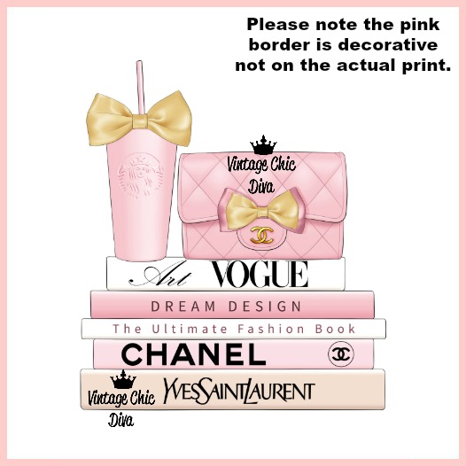 Blush Pink Chanel Starbucks Set29 Wh Bg-