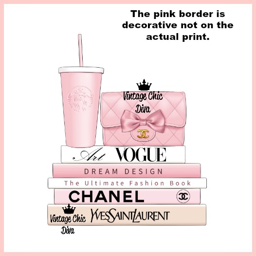 Blush Pink Chanel Starbucks Set2 Wh Bg-