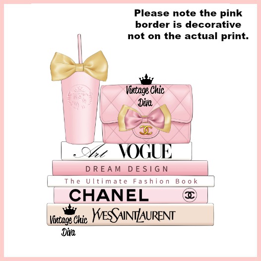 Blush Pink Chanel Starbucks Set30 Wh Bg-