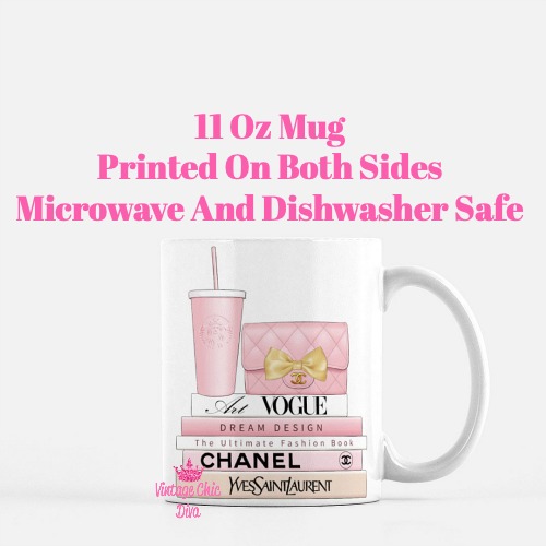 Blush Pink Chanel Starbucks Set3 Coffee Mug-