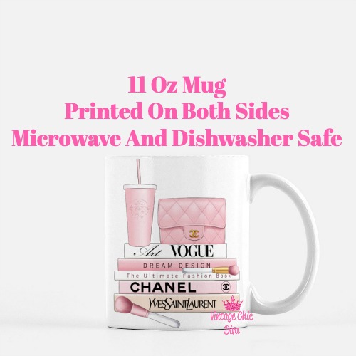 Blush Pink Chanel Starbucks Set6 Coffee Mug-