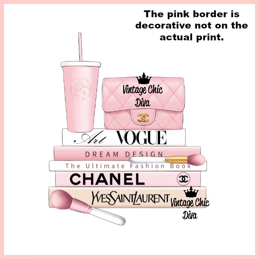 Blush Pink Chanel Starbucks Set6 Wh Bg-