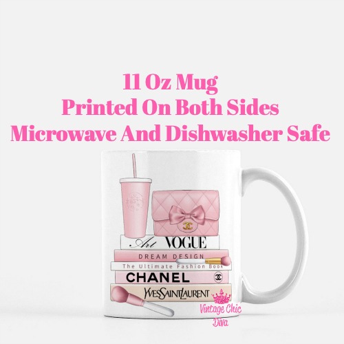 Blush Pink Chanel Starbucks Set7 Coffee Mug-