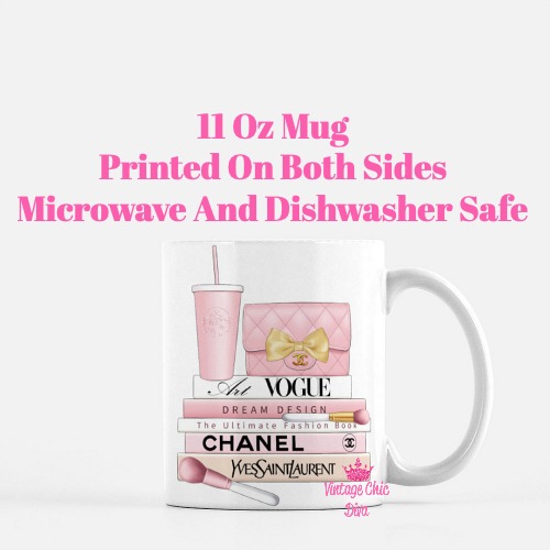 Blush Pink Chanel Starbucks Set8 Coffee Mug-