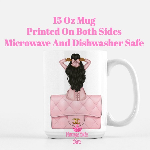 Blush Pink Fashion Girl15 Coffee Mug-