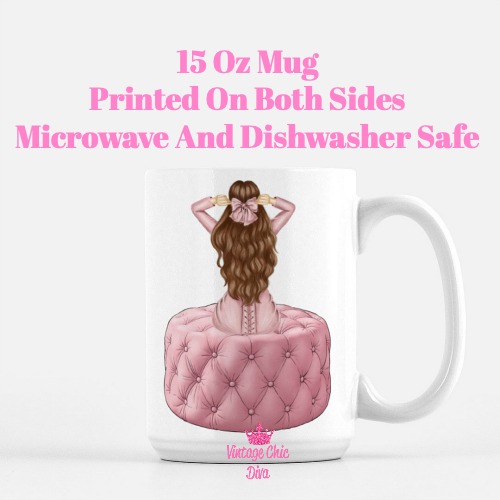 Blush Pink Fashion Girl1 Coffee Mug-