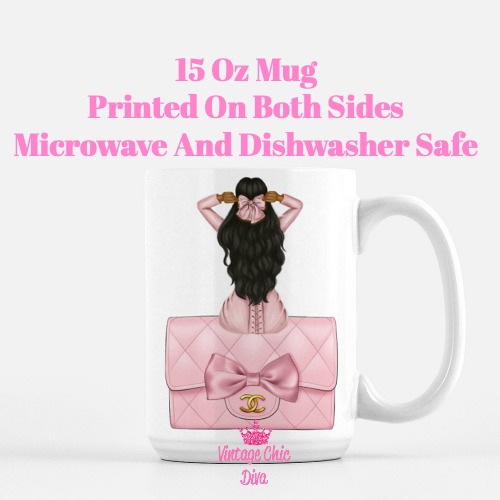 Blush Pink Fashion Girl20 Coffee Mug-