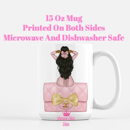 Blush Pink Fashion Girl25 Coffee Mug-