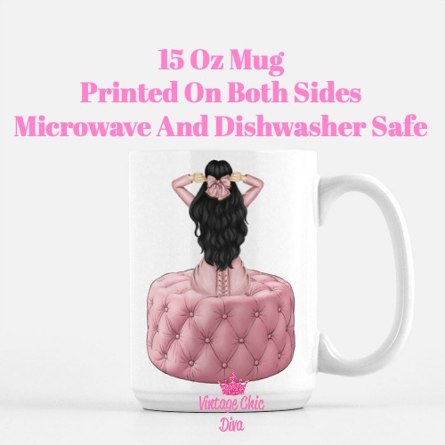 Blush Pink Fashion Girl2 Coffee Mug-