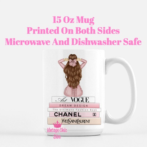 Blush Pink Fashion Girl6 Coffee Mug-