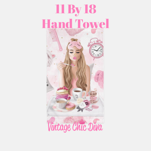 Breakfast Girl1 Hand Towel-