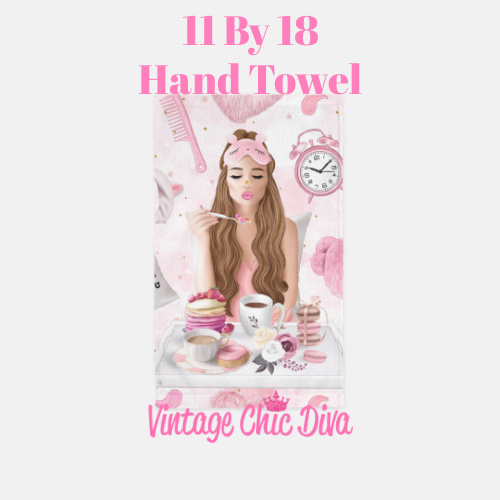 Breakfast Girl2 Hand Towel-